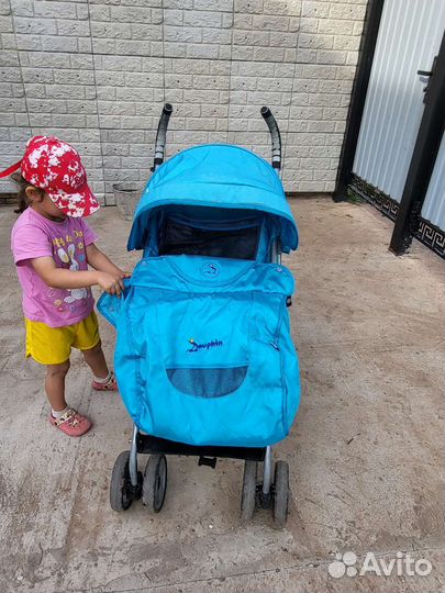 Прогулочная коляска трость бу