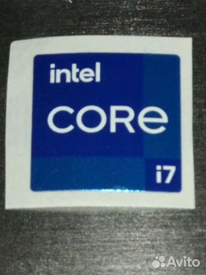Наклейка Intel core i7 sticker