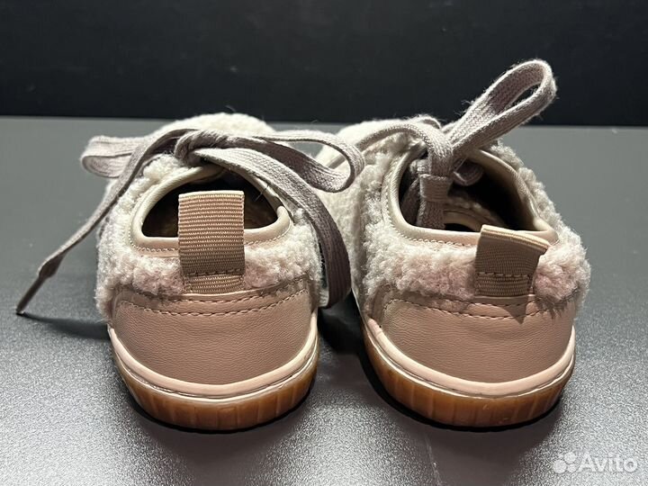 Меховые кеды zara