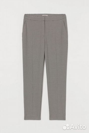 H&M Брюки на молнии в клетку бежевые EUR 36 S