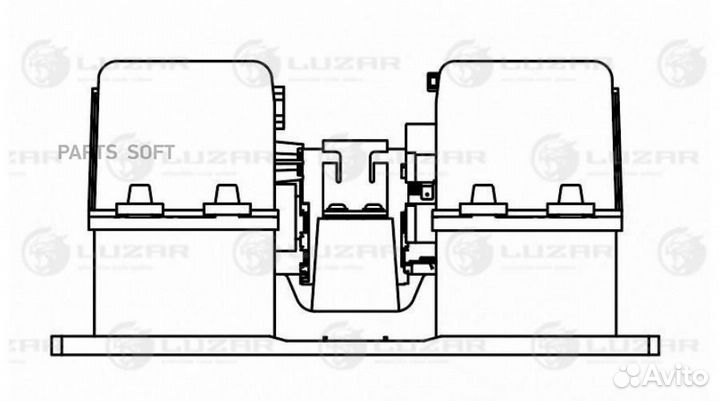 Вентилятор отопителя Volvo FH 12 (93) /FM (05) (в