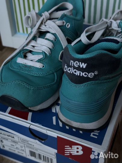 New balance 574 бирюзовые