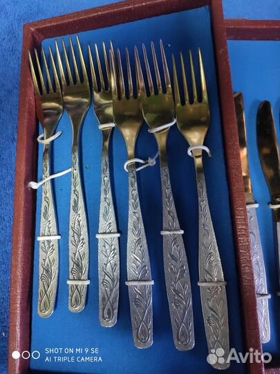 Подарочный Столовый набор из нержавейки (Вилки,но