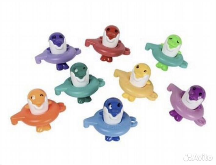 Игрушки для ванной поющие дельфины