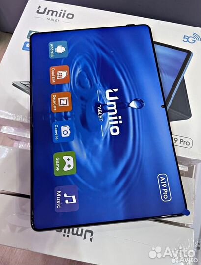 Новый Планшет Umiio+клавиатура+стилус+стекло+чехол