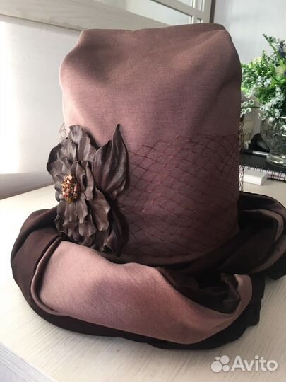 Нарядный комплект(шапочка +снуд)