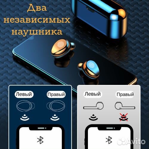 Беспроводные наушники блютуз с шумоподавлением