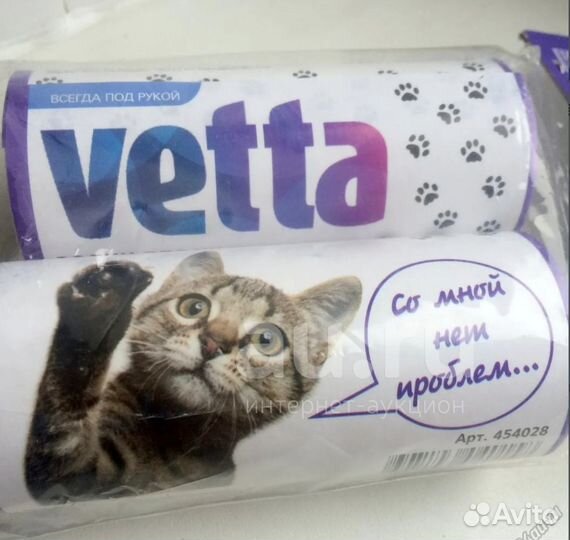 Липкий ролик для чистки одежды Vetta 100 слоев