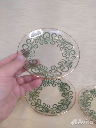 Тарелочки/блюдца стекло