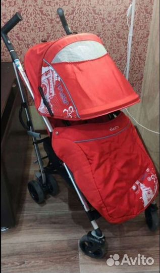Коляска прогулочная трость Jetem London Red
