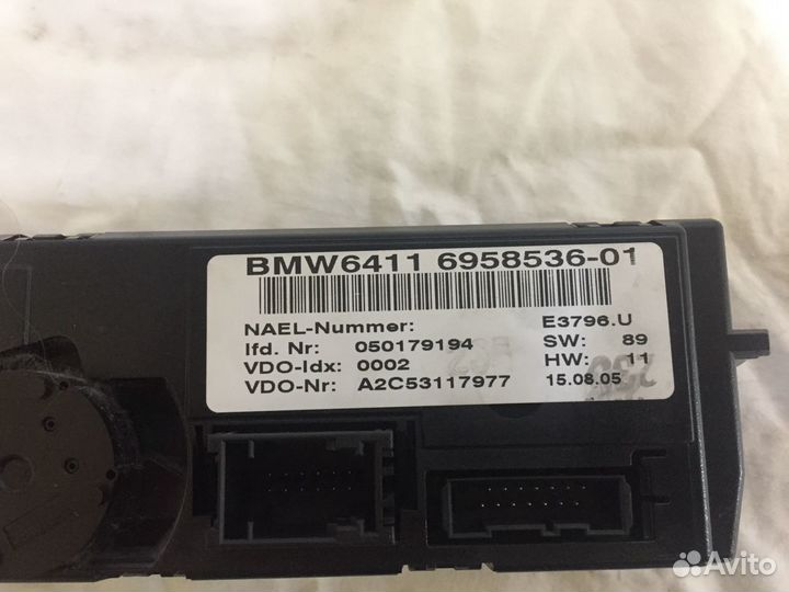 Блок климат контроль салона бмв Е 90