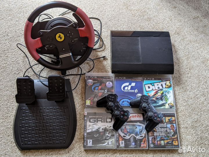 Sony playstation 3 с играми + Thrusrmaster T150