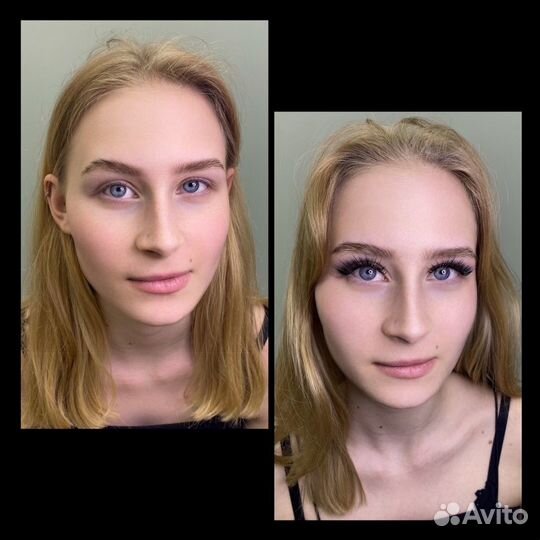 Наращивание ресниц, оформление бровей