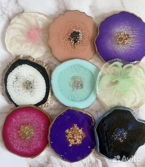 Подстаканники из эпоксидной смолы