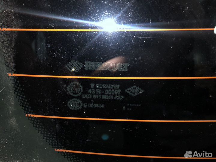 Renault fluence стекло задние