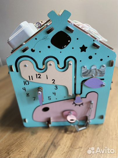 Бизиборд домик со светом большой