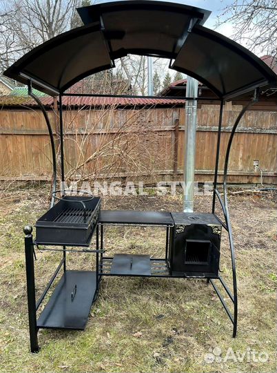 Мангал с крышей