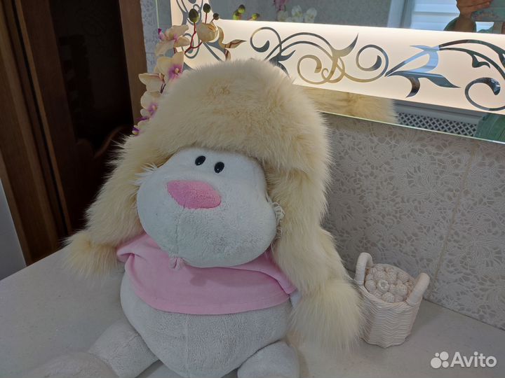 Шапка ушанка женская натуральный мех