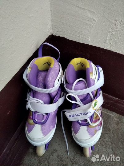 Ролики детские раздвижные reaction 26-31 размер