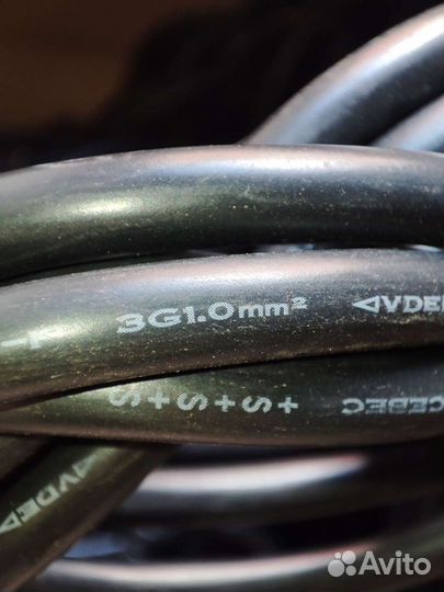 Мощные кабели питания (сечение 1мм)