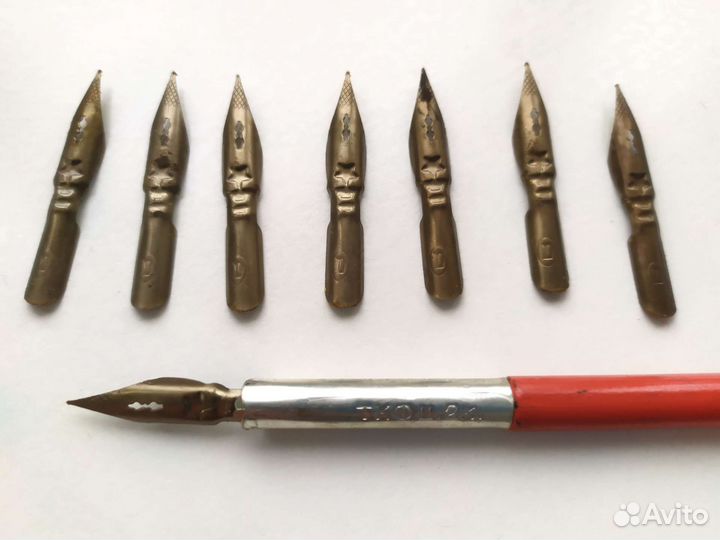 Ручка перьевая СССР с набором перьев