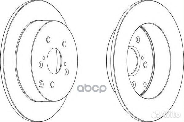 Диск торм задн ddf1419 Ferodo