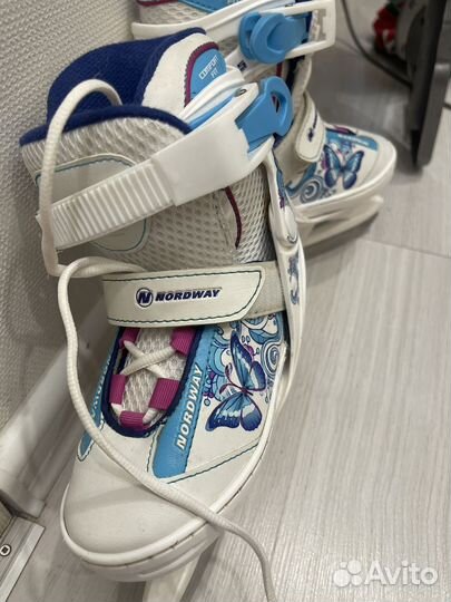 Коньки детские раздвижные nordway 26-30