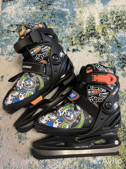 Детские ледовые коньки раздвижные