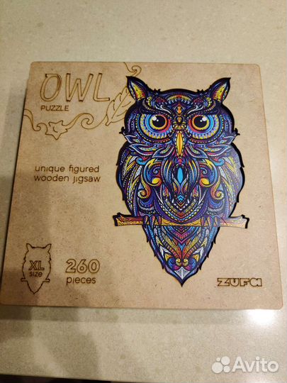 Пазл деревянный Zufa Сова XL (260 деталей)