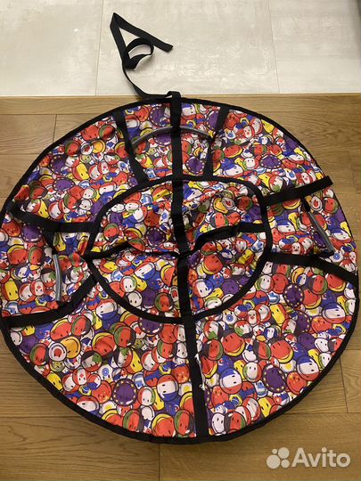 Тюбинг ватрушка смайлики