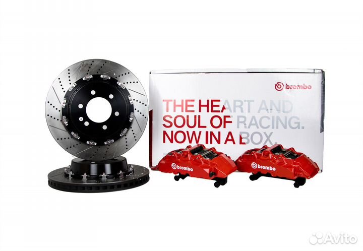 Тюнинг тормозов Toyota LC300 Brembo GT8 передних