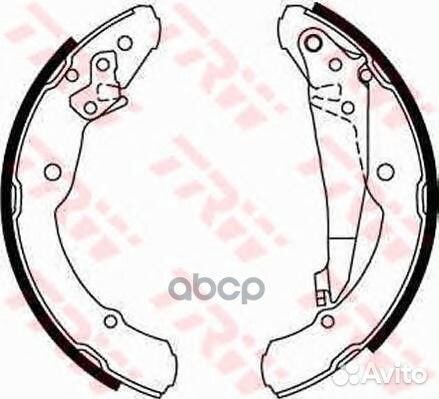 Комплект тормозных колодок, барабанный тормоз G
