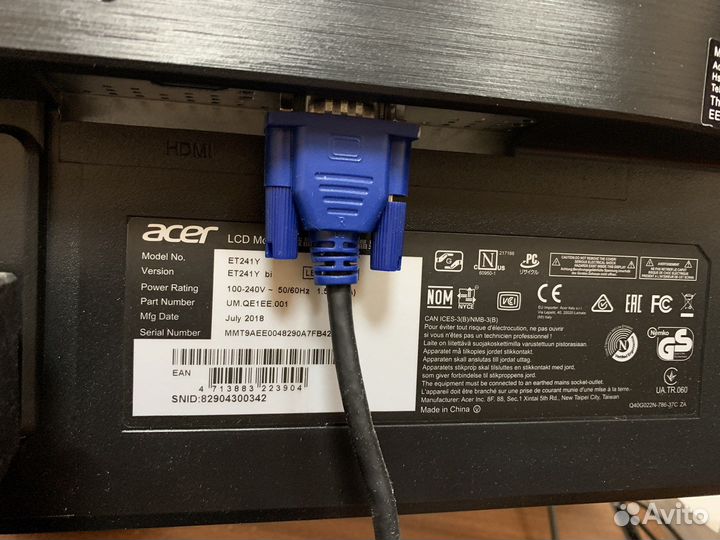 Монитор Aser ET 241Y