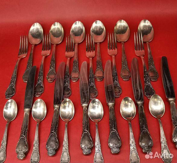Набор столовых приборов. Западная Пруссия. 6 пер