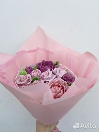 Цветы из зефира, шоколада