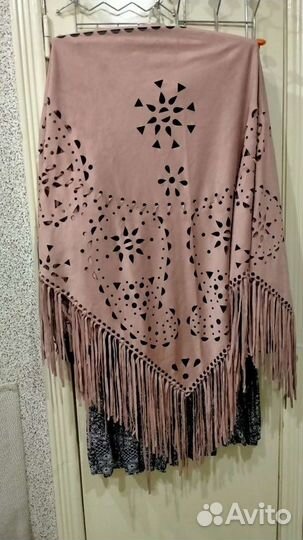 Косынка замшевоя