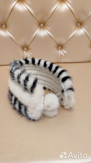 Повязка на голову меховая