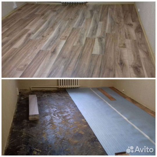 Укладка ламината, линолеума, ковролина