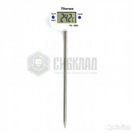 Цифровой термометр та-288 со щупом 13,5 см