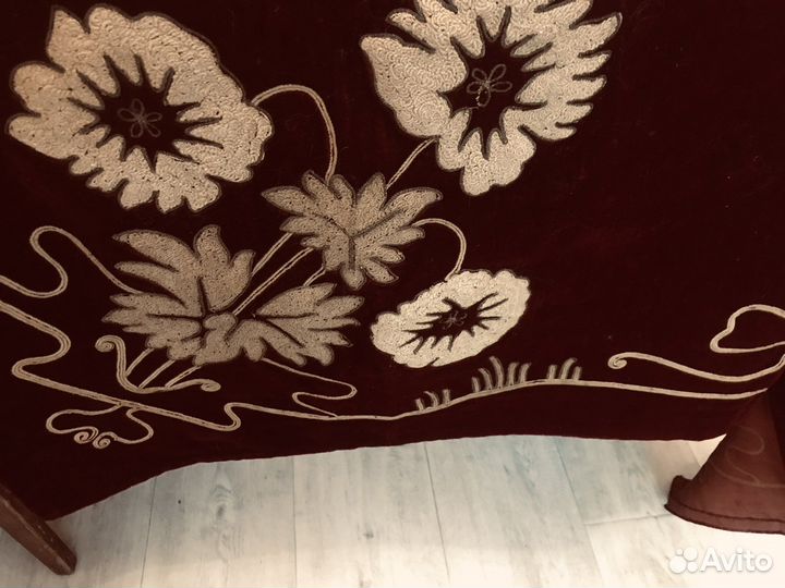 Старинная скатерть Германия,размер 1,45х2,90