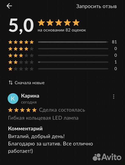 Гибкая кольцевая LED лампа