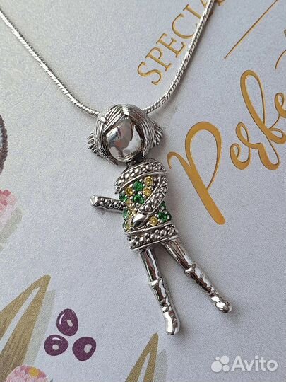 Серебряная подвеска на цепочке 