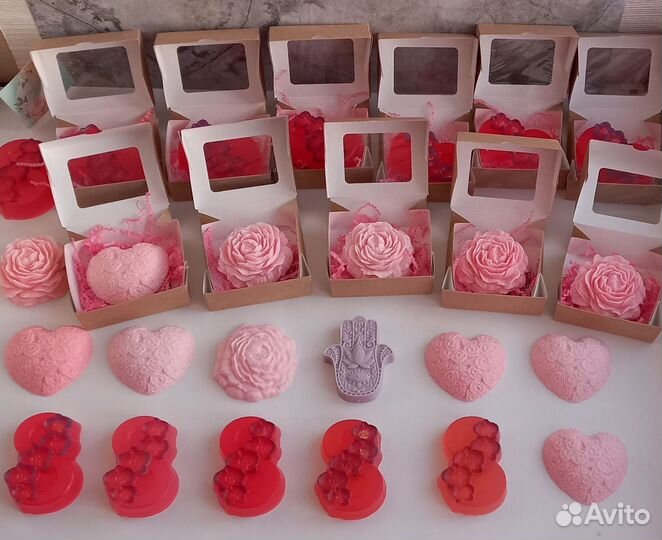 Мыло ручной работы Бонбоньерки на свадьбу Сувениры