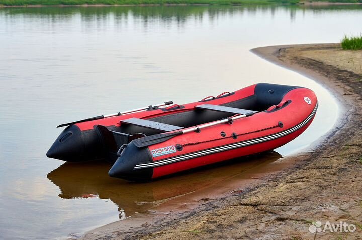 Лодка mishimo lite 320 красно-черная