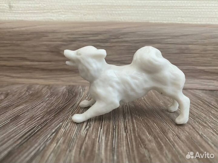 Собака, пес, игрушка колкий пластик СССР коллекция