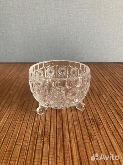 Конфетница сахарница стекло на ножках