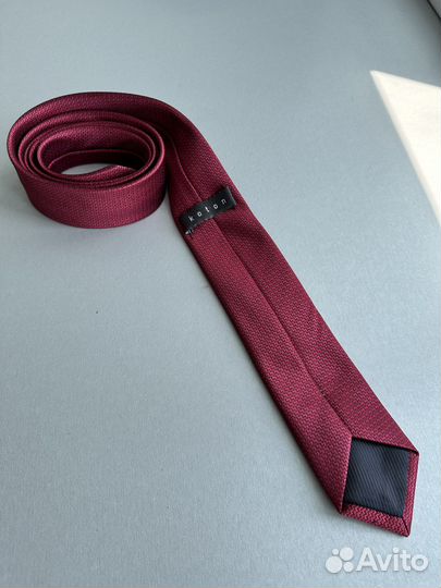 Галстук розово-красный