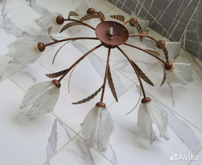 Люстра потолочная подвесная бу