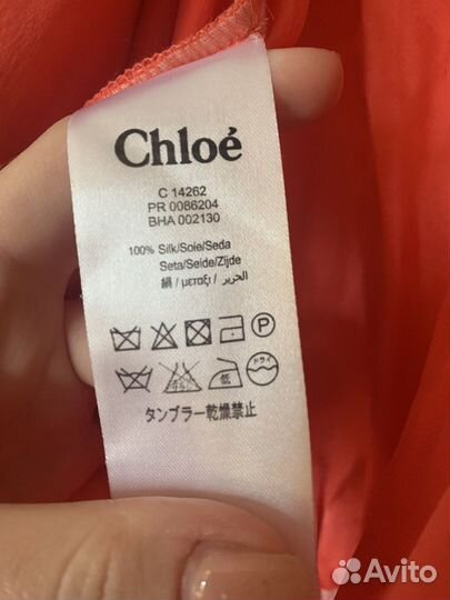 Комбинезон chloe шелк