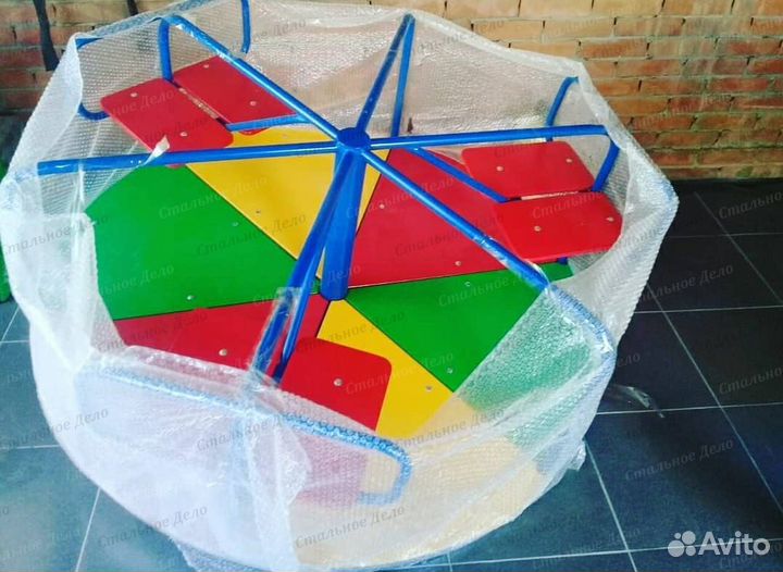 Уличная карусель, горка, балансир G3380